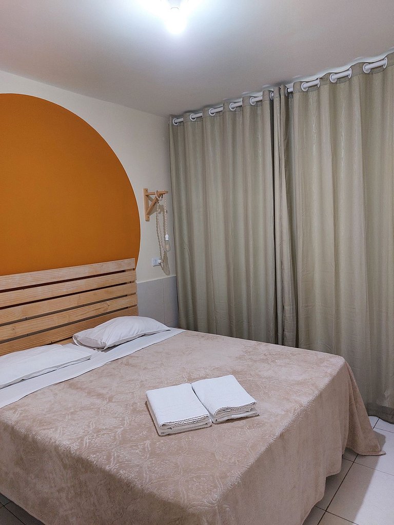 Flat estiloso e confortável no centro