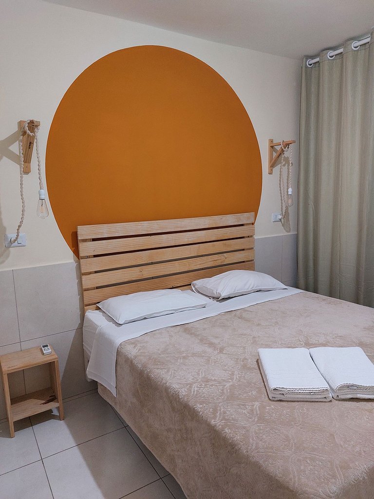 Flat estiloso e confortável no centro