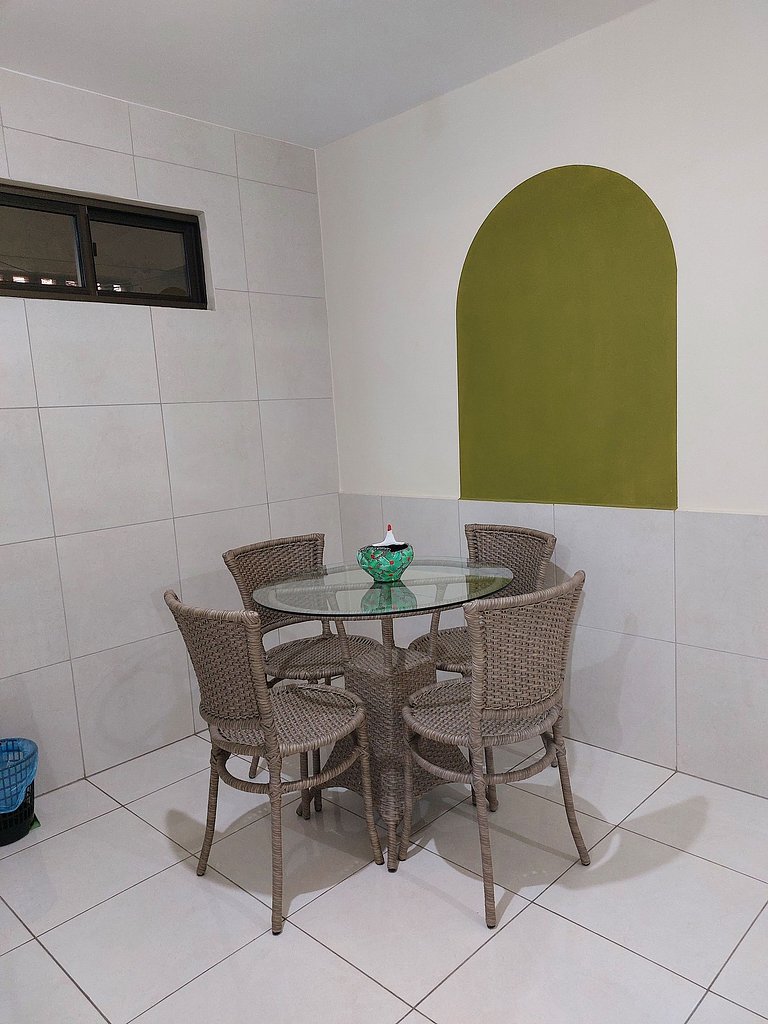 Flat estiloso e confortável no centro