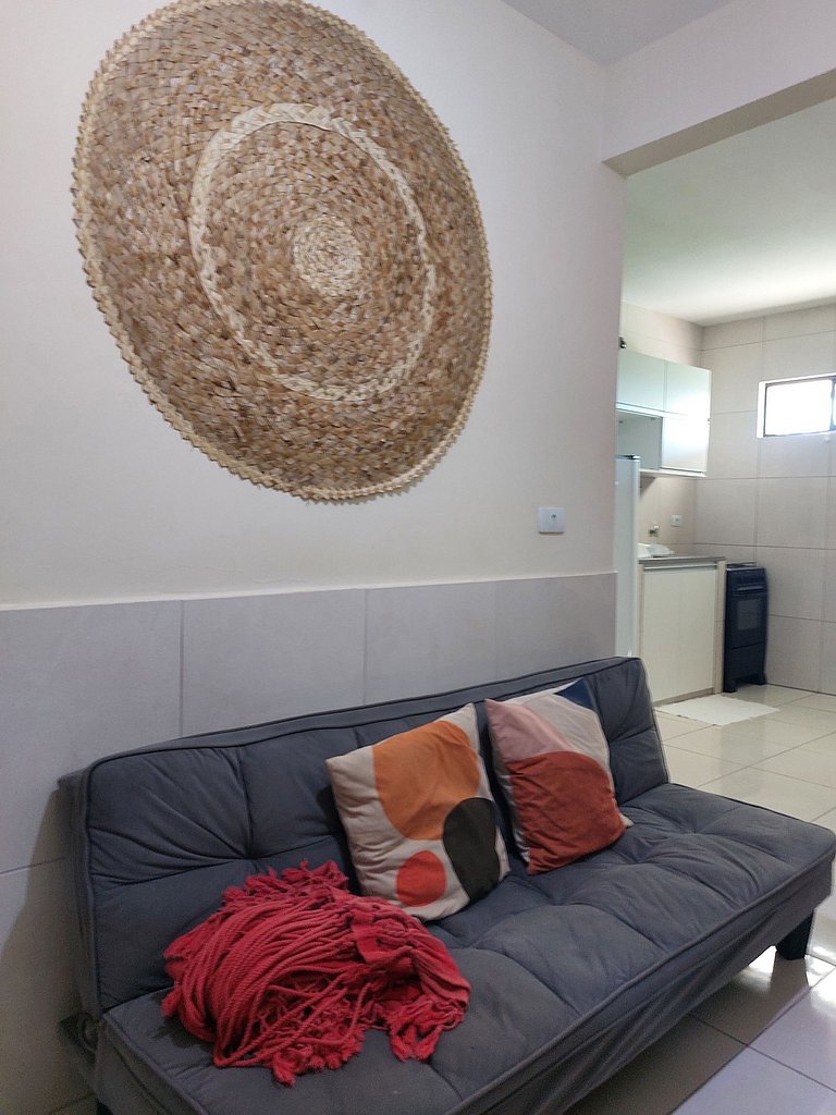 Flat confortávelcom varanda
