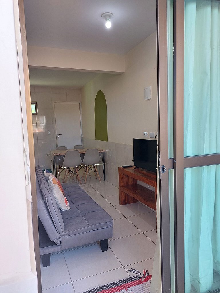 Flat confortávelcom varanda