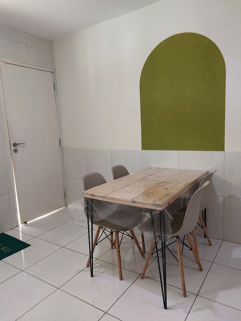 Flat confortávelcom varanda