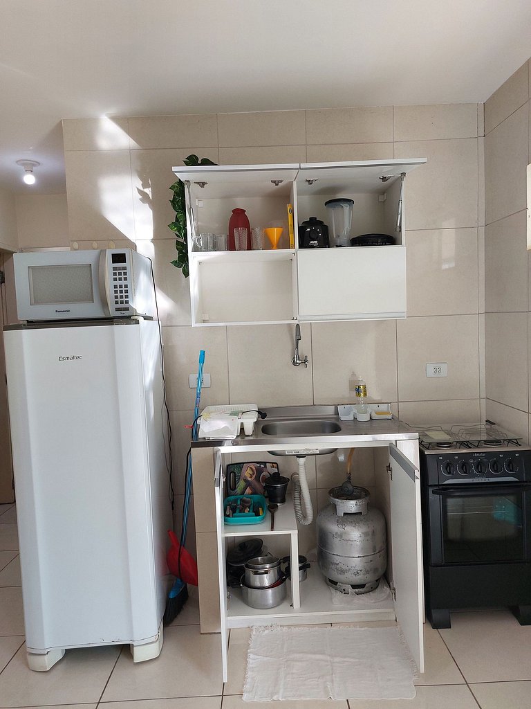 Flat confortávelcom varanda