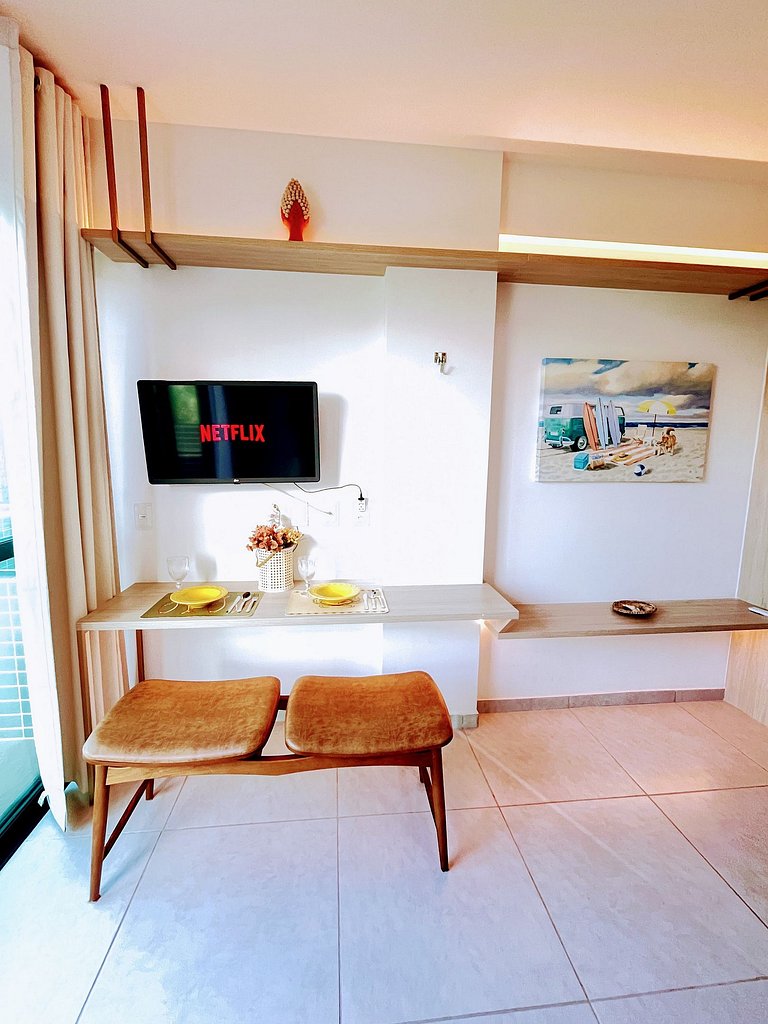 Estilo e conforto perto da praia, piscina exclusiva