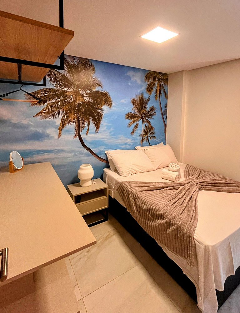 Luxo à beira-mar com quintal e piscina privativa
