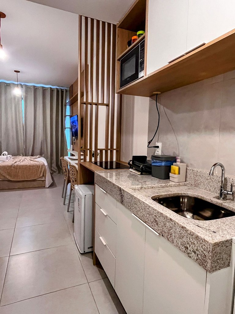 Moderno, confortável, e com piscina na cobertura