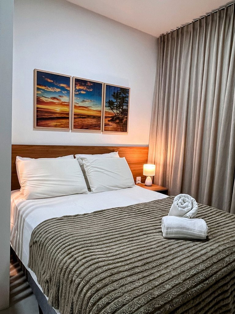Flat premium com estrutura completa e academia
