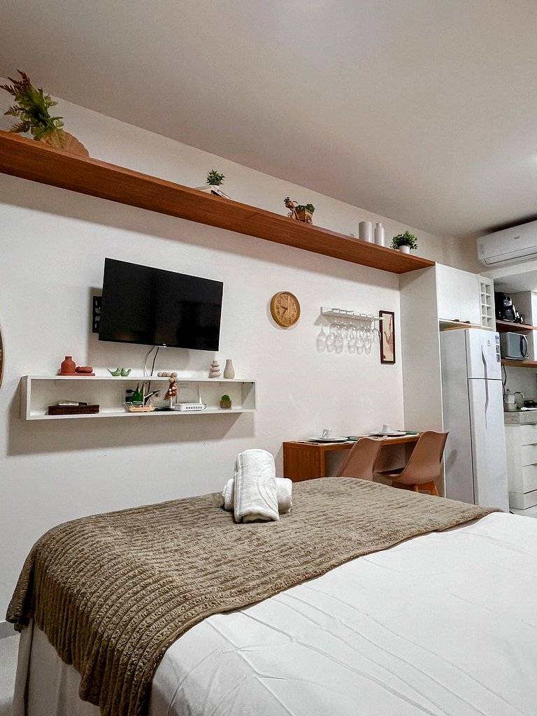 Flat premium com estrutura completa e academia