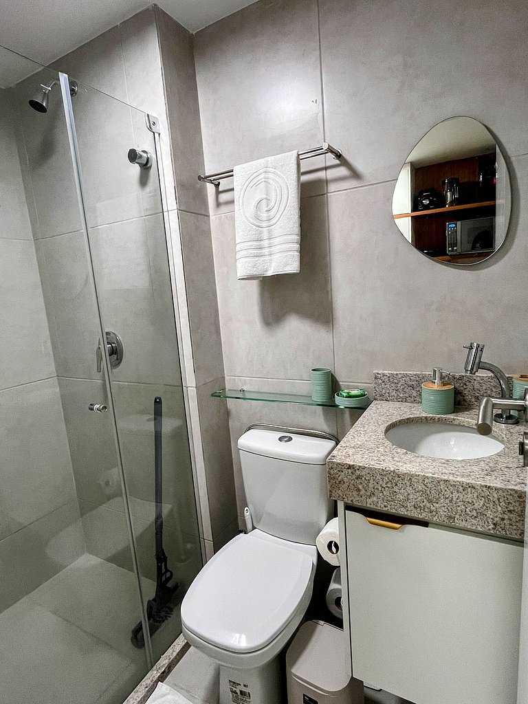 Flat premium com estrutura completa e academia