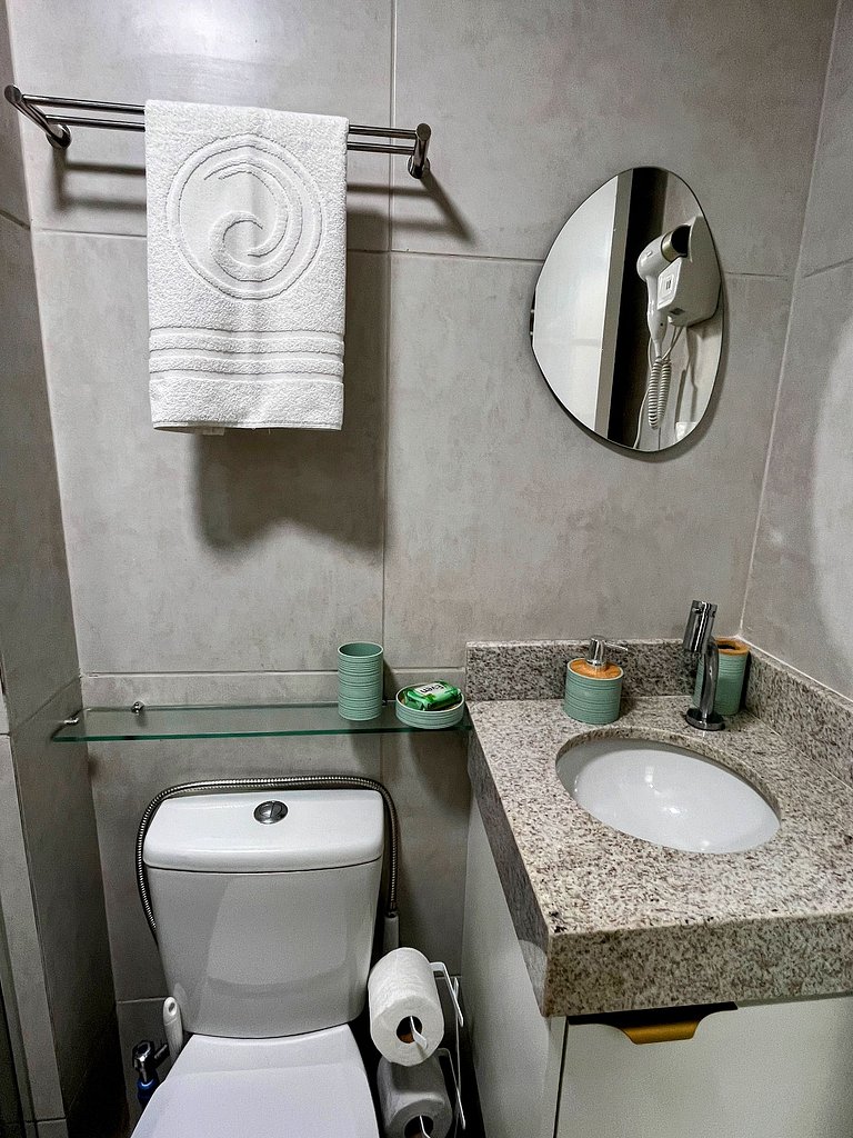 Flat premium com estrutura completa e academia