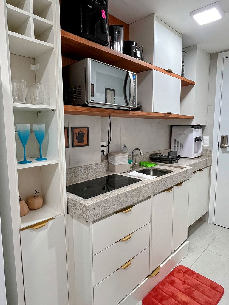 Flat premium com estrutura completa e academia