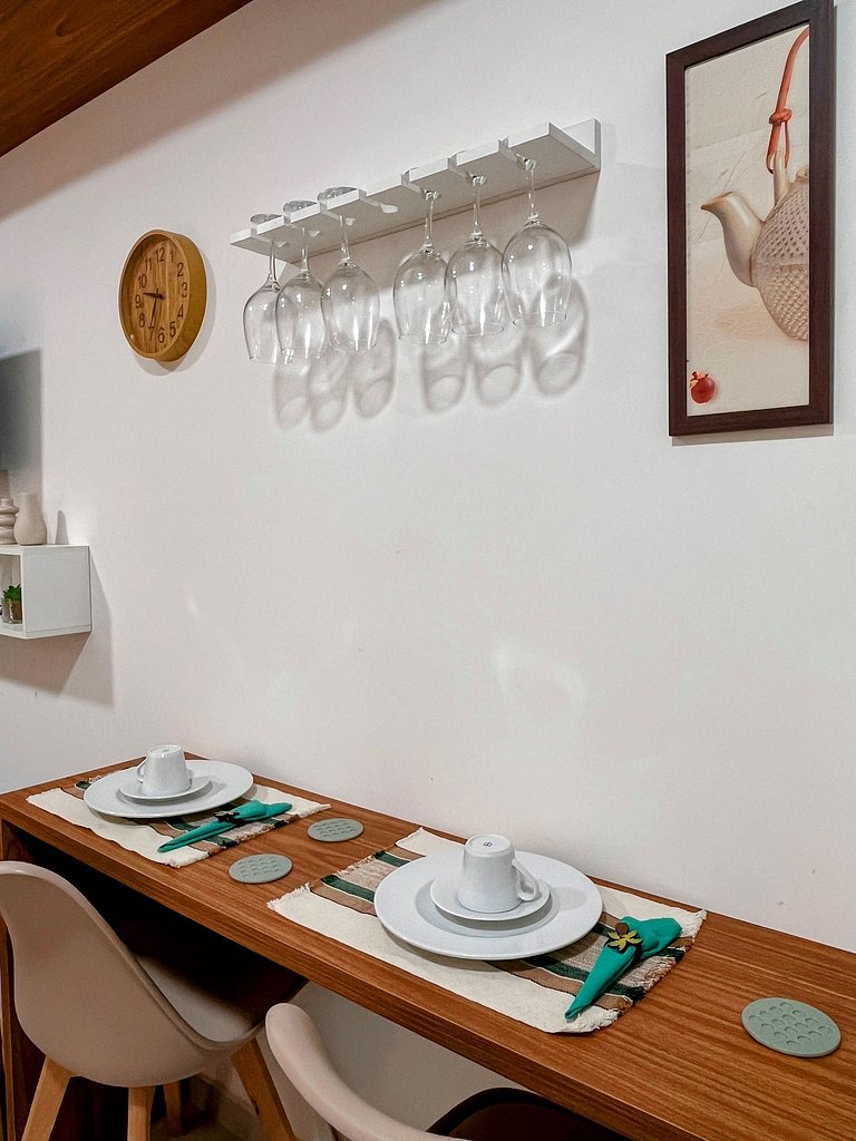 Flat premium com estrutura completa e academia