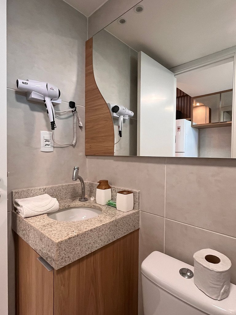 Flat premium com estrutura completa e academia