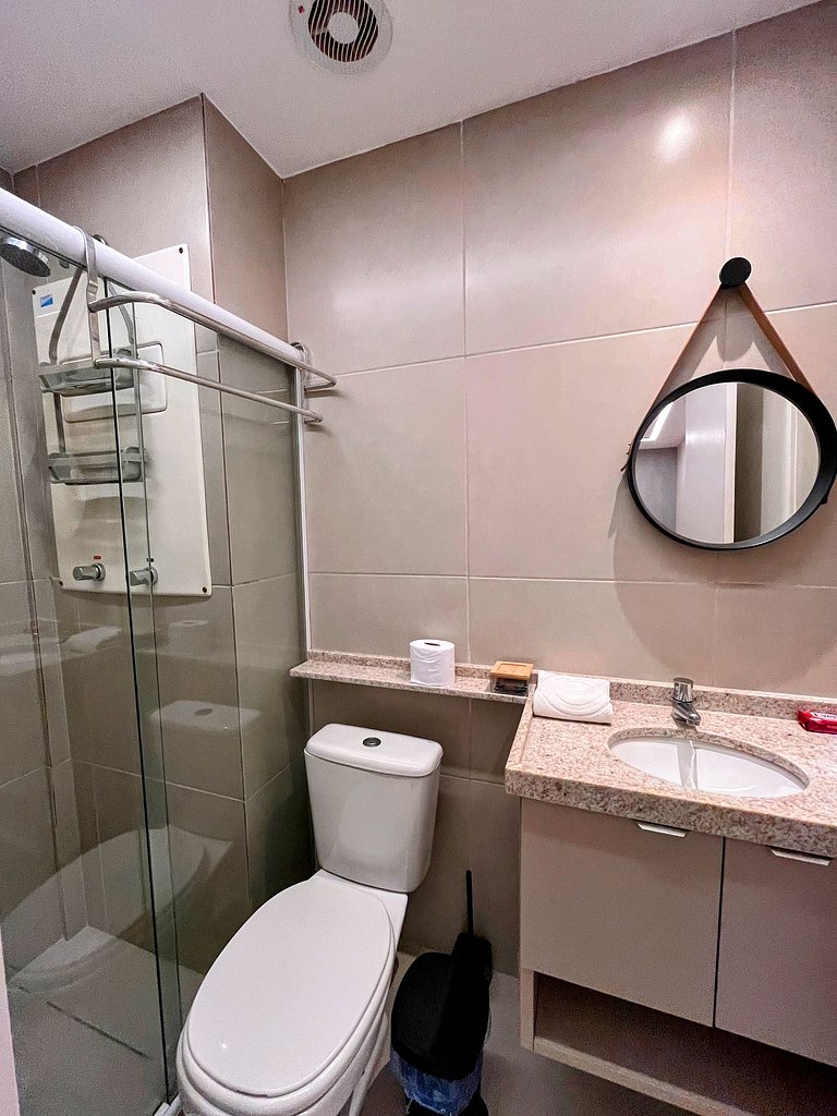 Piscina Privativa | Flat Elegante no Sunny Hall