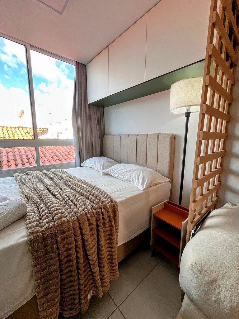 Estúdio com rooftop e piscina em Porto de Galinhas