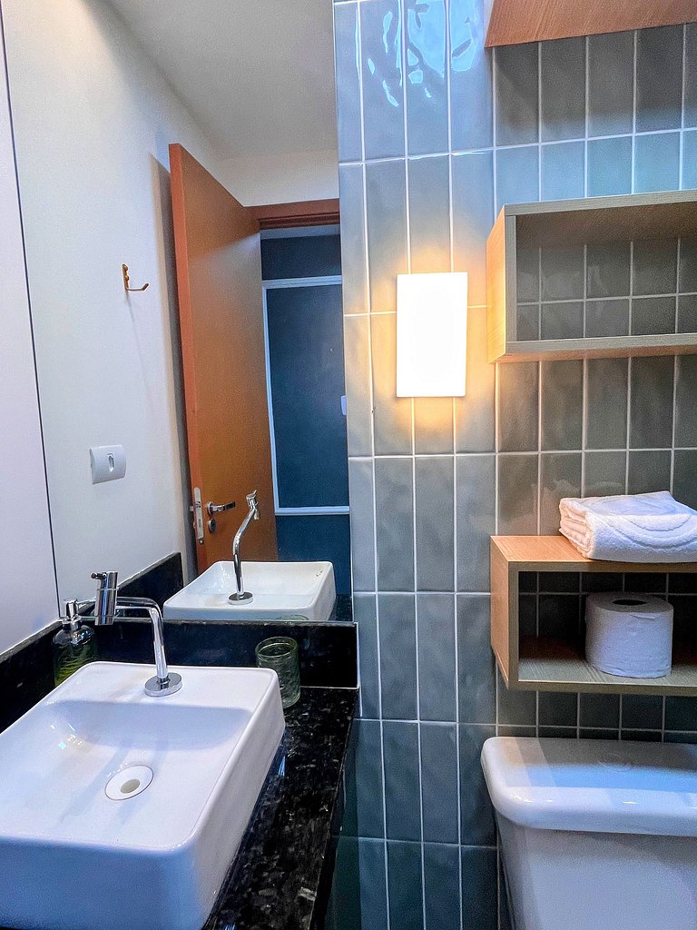 Estúdio com rooftop e piscina em Porto de Galinhas